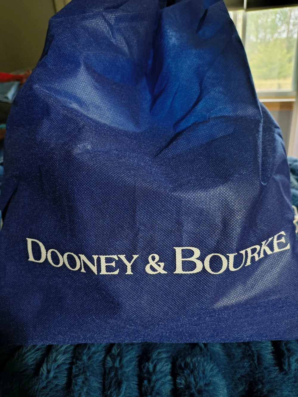 Dooney and Bourke Florentine Large Leather Satchel Handbag in Cognac Brown